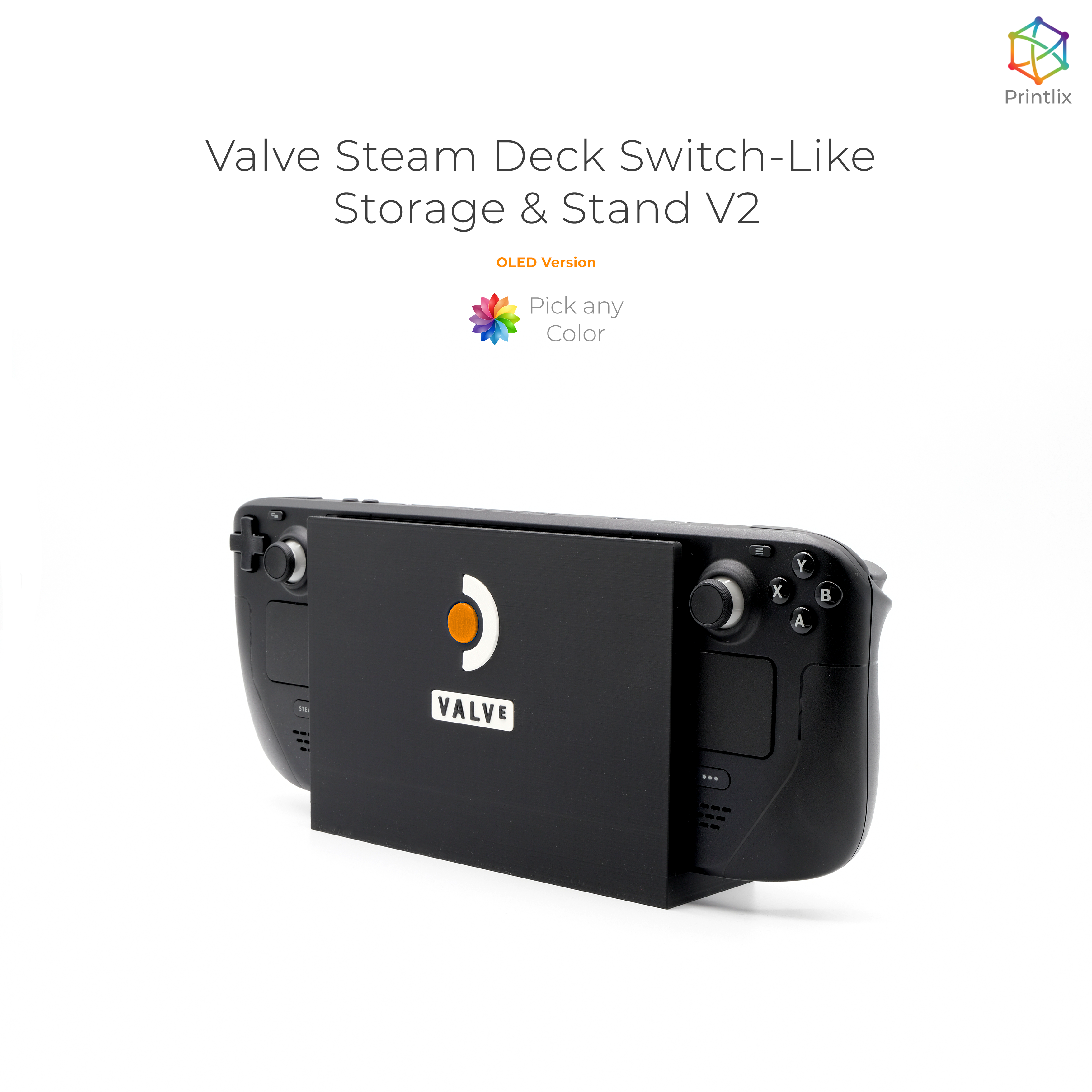 Steam Deck Switch-Like Storage & Stand V2