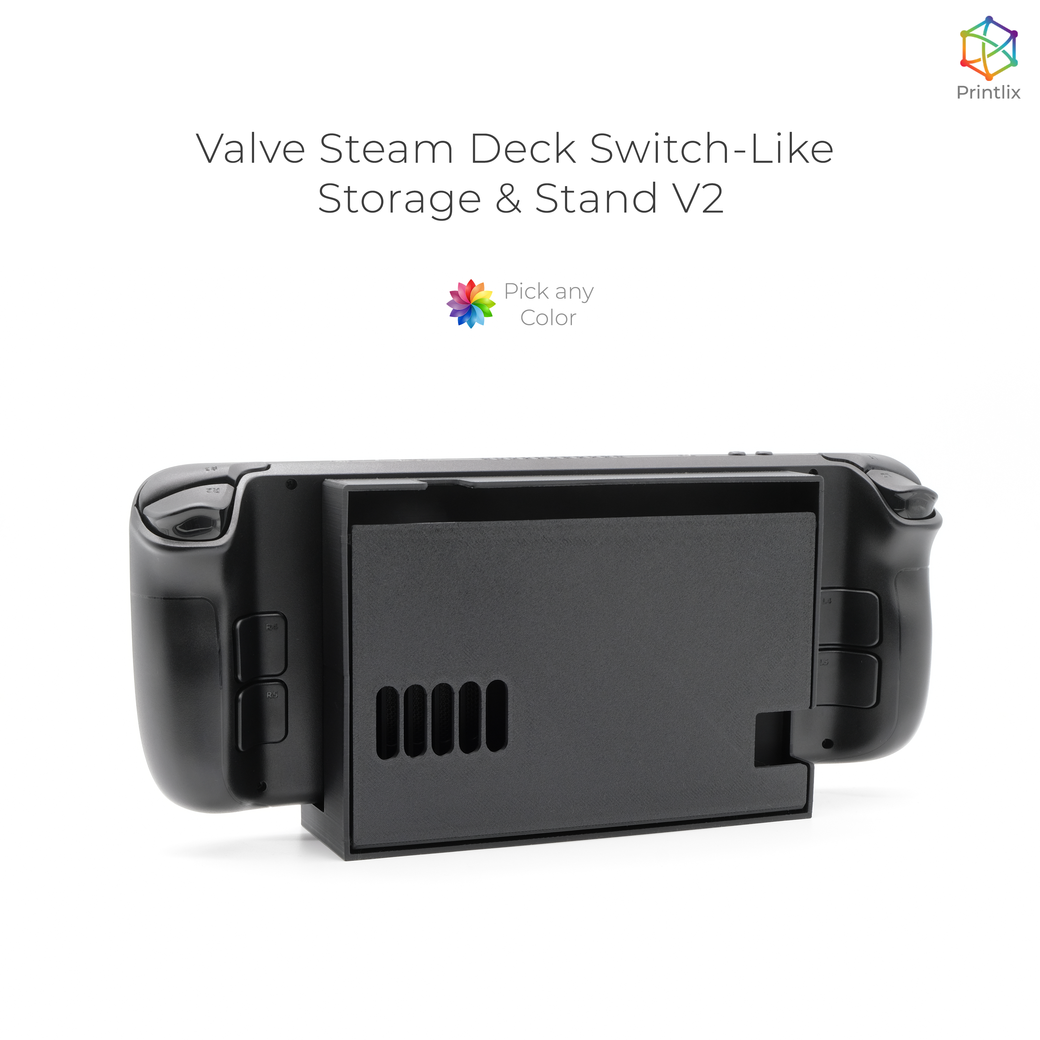 Steam Deck Switch-Like Storage & Stand V2