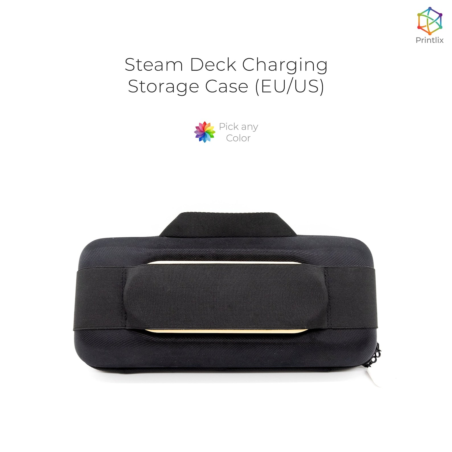 Valve Steam Deck Charging Storage Case (EU/US) - 3D Printed