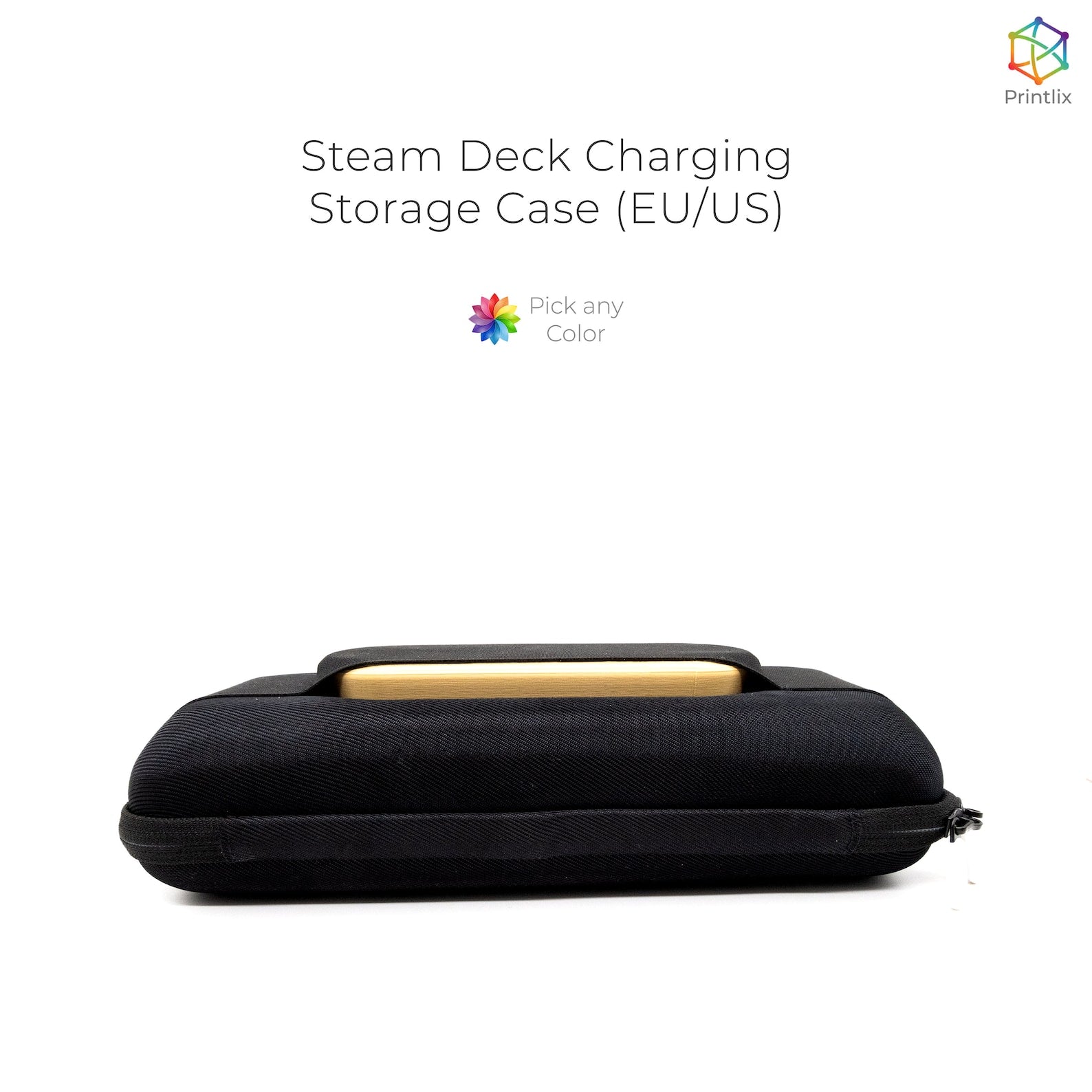 Valve Steam Deck Charging Storage Case (EU/US) - 3D Printed